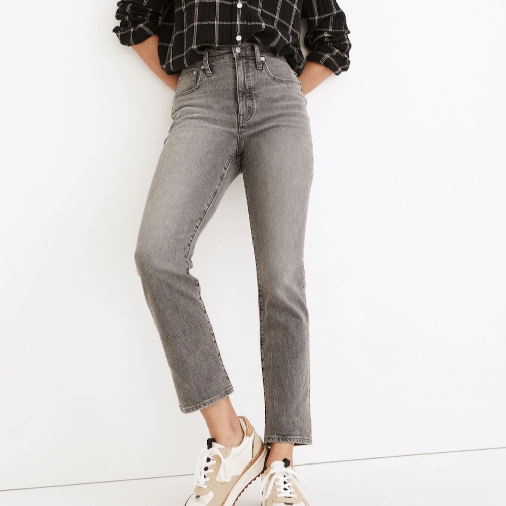 Madewell Slim Demi Boot in Brookfield Wash